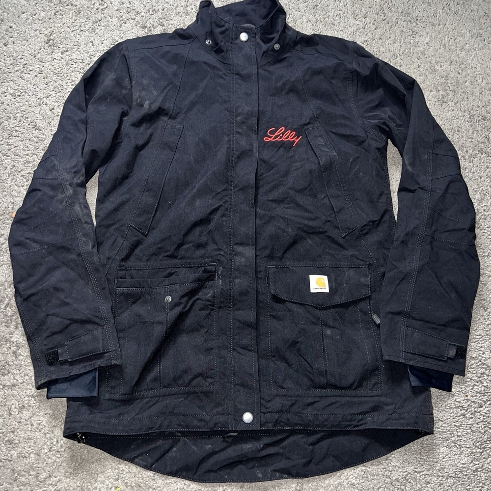 CARHARTT Force Rain Defender Women's  Lightweight Jacket Black S (no Hood)